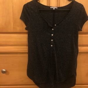 Charlotte Russe Button Down Tee